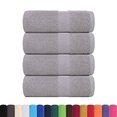 Vidaxl Seifenwisch 4 ST 30 x 30 cm 360 g m² 100% Baumwollgrau