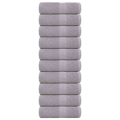 Vidaxl Seifenwisch 10 ST 30 x 30 cm 360 g m² 100% Baumwollgrau