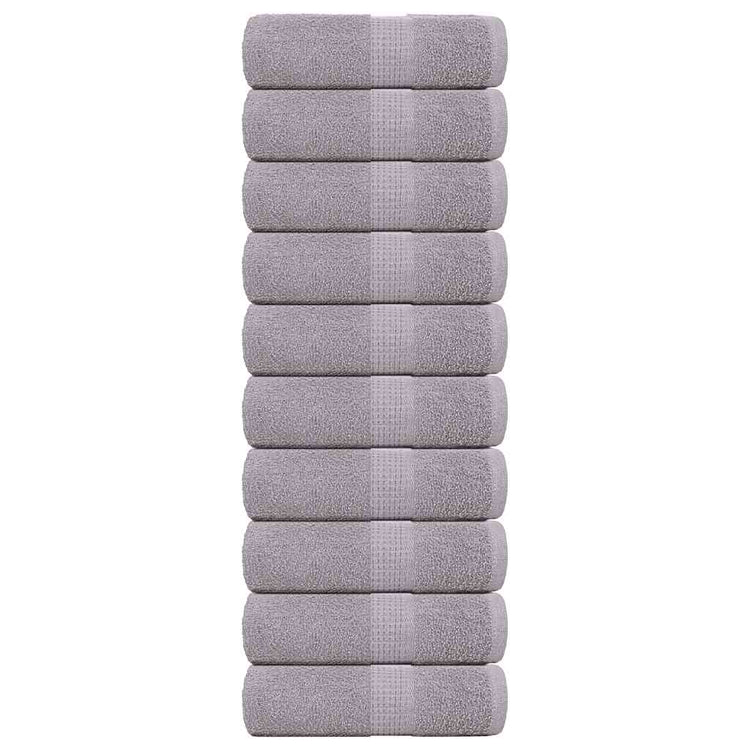 Vidaxl Seifenwisch 10 ST 30 x 30 cm 360 g m² 100% Baumwollgrau