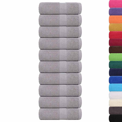 Vidaxl Seifenwisch 10 ST 30 x 30 cm 360 g m² 100% Baumwollgrau