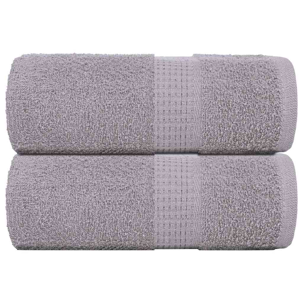VIDAXL GAST WIPES 2 PCs 30 x 50 cm 360 g m² 100% Baumwollgrau