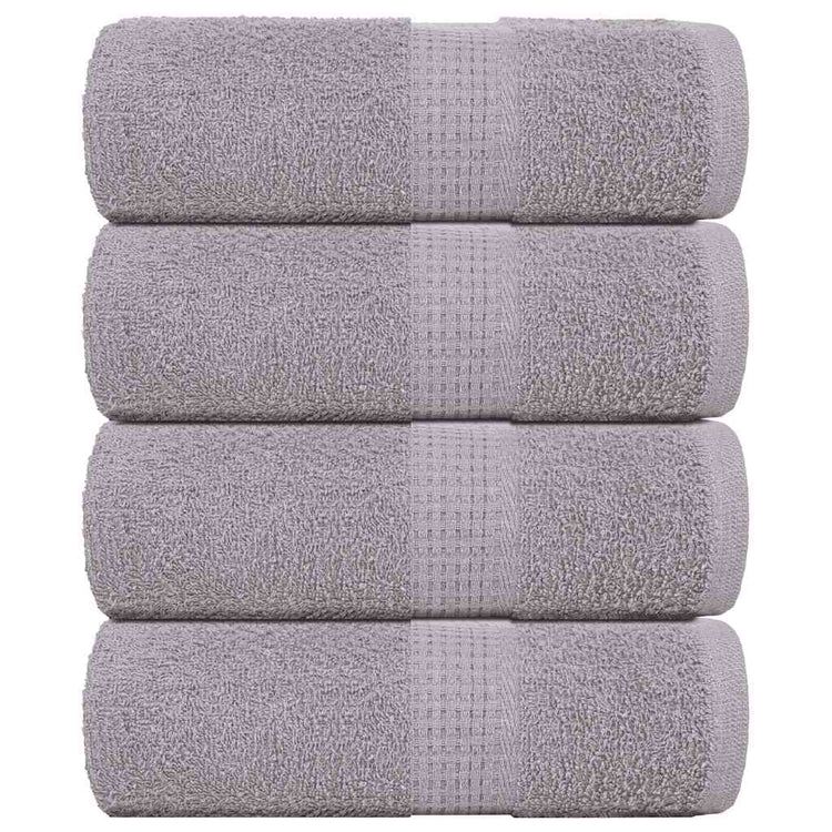 VIDAXL GAST WIPES 4 PCS 30 x 50 cm 360 g m² 100% Baumwollgrau