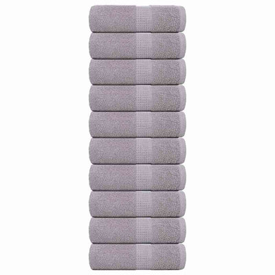 VIDAXL GAST WIPES 10 PCS 30 x 50 cm 360 g m² 100% Baumwollgrau