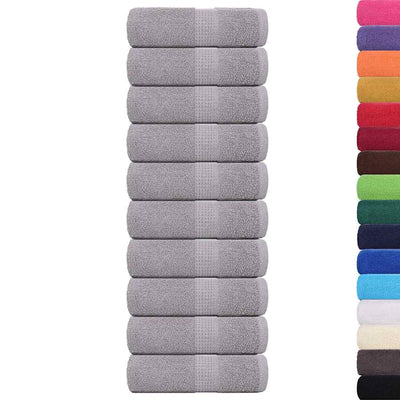 VIDAXL GAST WIPES 10 PCS 30 x 50 cm 360 g m² 100% Baumwollgrau