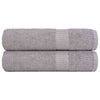 VIDAXL -Handtücher 2 ST 50x100 cm 360 g m² 100% Baumwollgrau