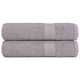 VIDAXL -Handtücher 2 ST 50x100 cm 360 g m² 100% Baumwollgrau