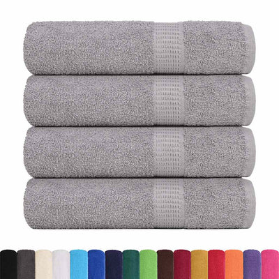 VIDAXL -Handtücher 4 ST 50x100 cm 360 g m² 100% Baumwollgrau