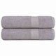 VIDAXL Duschtücher 2 ST 70x140 cm 360 g m² 100% Baumwollgrau