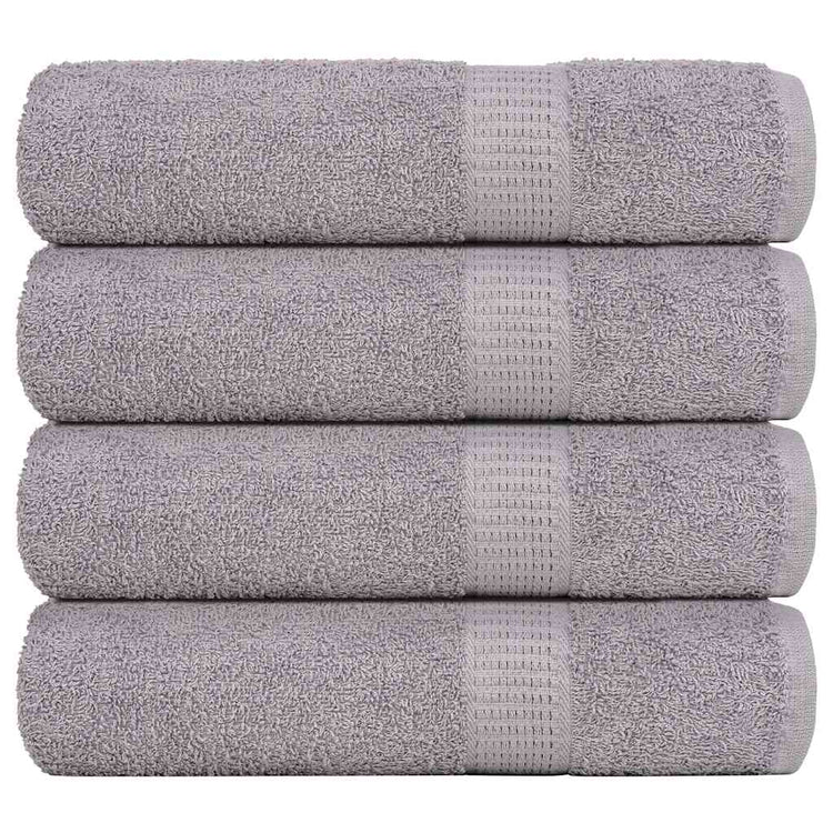 VIDAXL Duschtücher 4 ST 70x140 cm 360 g m² 100% Baumwollgrau