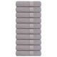 VIDAXL Duschtücher 10 ST 70 x 140 cm 360 g m² 100% Baumwollgrau