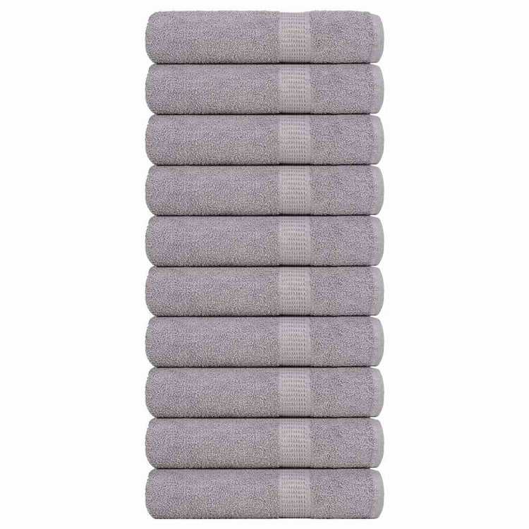 Vidaxl Badetücher 10 ST 100x150 cm 360 g m² 100% Baumwollgrau