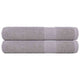 VIDAXL -Handtücher 2 PCs 100x200 cm 360 g m² 100% Baumwollgrau