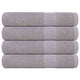 VIDAXL -Handtücher 4 Stcs 100x200 cm 360 g m² 100% Baumwollgrau