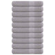 VIDAXL -Handtücher 10 Stcs 100x200 cm 360 g m² 100% Baumwollgrau