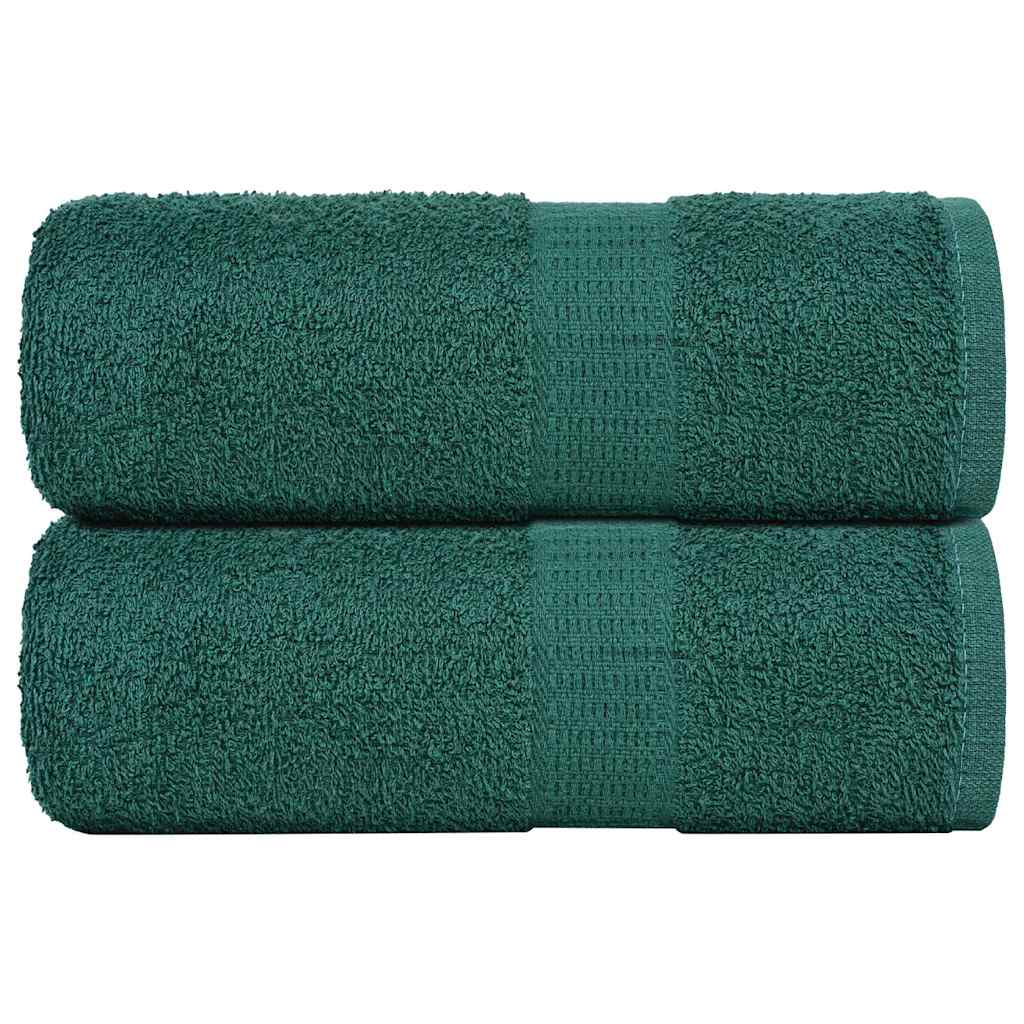 Vidaxl -Seifenwischtücher 2 ST 30 x 30 cm 360 g m² 100% Baumwollgrün