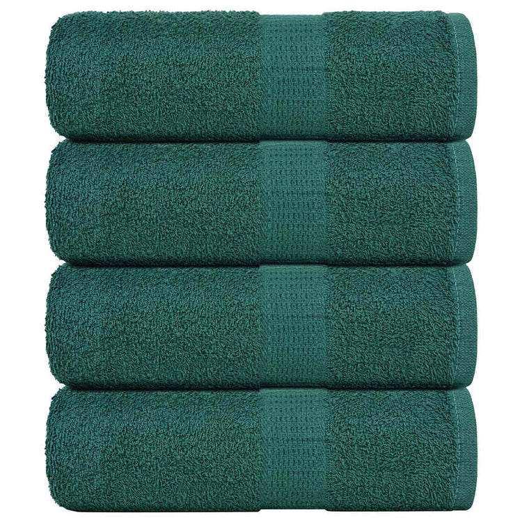 Vidaxl -Seifenwischtücher 4 ST 30 x 30 cm 360 g m² 100% Baumwollgrün