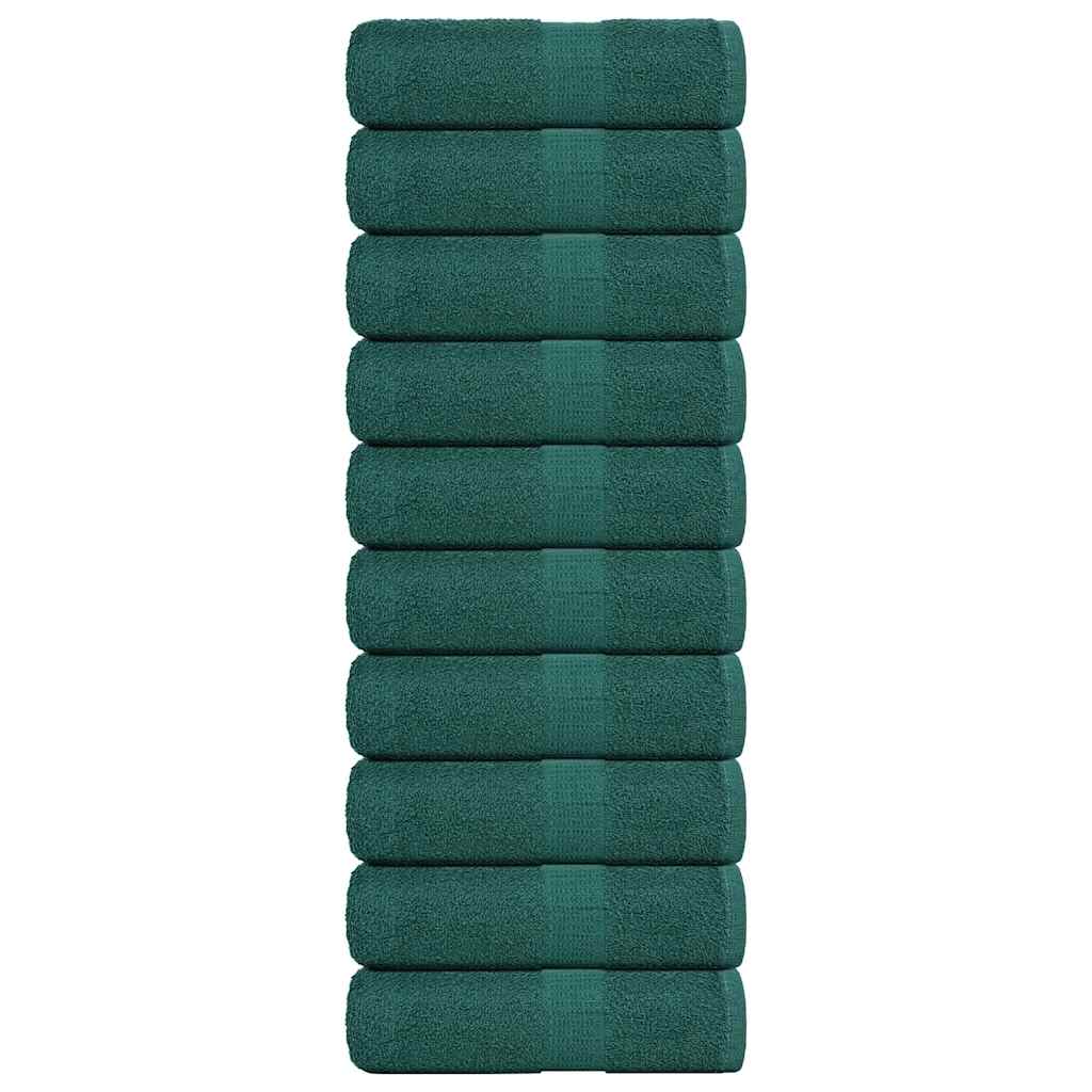 Vidaxl Seifenwisch 10 ST 30 x 30 cm 360 g m² 100% Baumwollgrün
