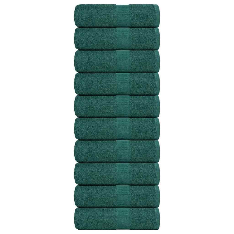 Vidaxl Seifenwisch 10 ST 30 x 30 cm 360 g m² 100% Baumwollgrün