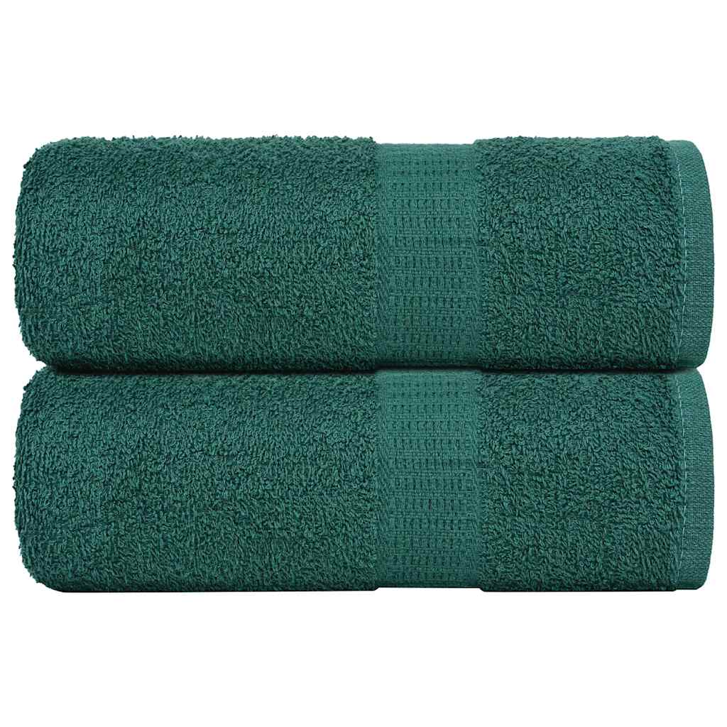 Vidaxl Gäste Wisch 2 ST 30x50 cm 360 g m² 100% Baumwollgrün