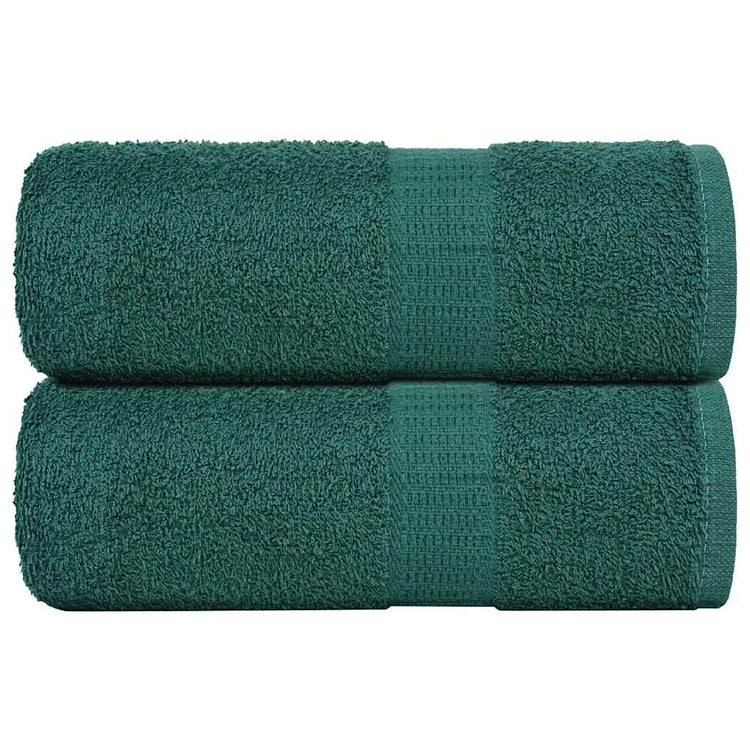 Vidaxl Gäste Wisch 2 ST 30x50 cm 360 g m² 100% Baumwollgrün