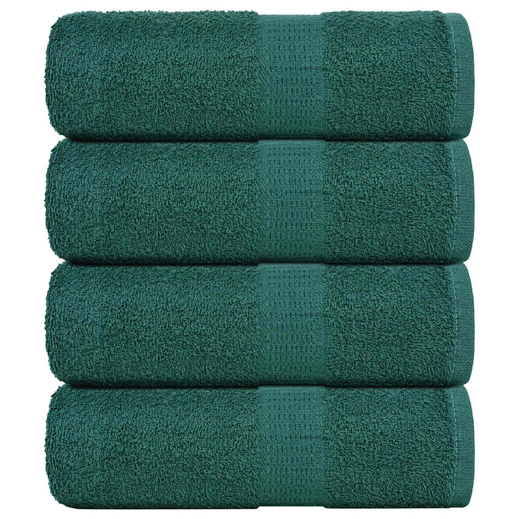 VIDAXL GAST WIPES 4 ST 30x50 cm 360 g m² 100% Baumwollgrün