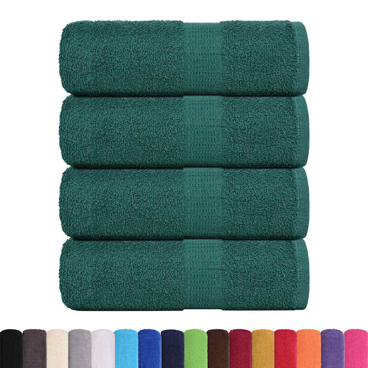 VIDAXL GAST WIPES 4 ST 30x50 cm 360 g m² 100% Baumwollgrün