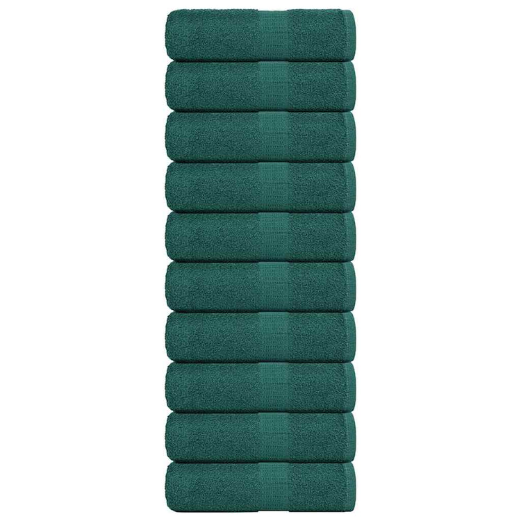 VIDAXL GAST WIPES 10 PCs 30 x 50 cm 360 g m² 100% Baumwollgrün
