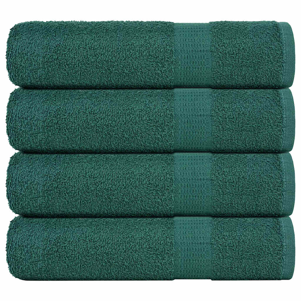 VIDAXL -Handtücher 4 ST 50x100 cm 360 g m² 100% Baumwollgrün