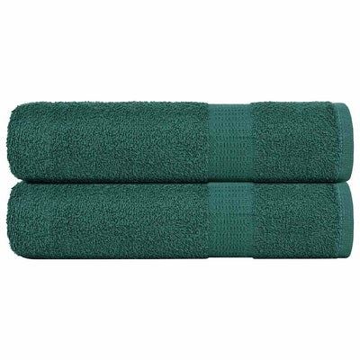 VIDAXL Duschtücher 2 ST 70x140 cm 360 g m² 100% Baumwollgrün