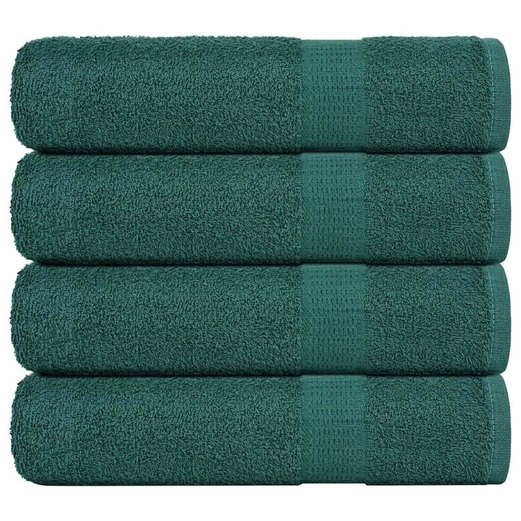 VIDAXL Duschtücher 4 ST 70x140 cm 360 g m² 100% Baumwollgrün