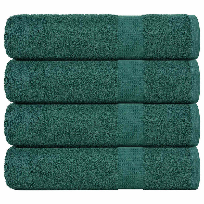 VIDAXL Duschtücher 4 ST 70x140 cm 360 g m² 100% Baumwollgrün