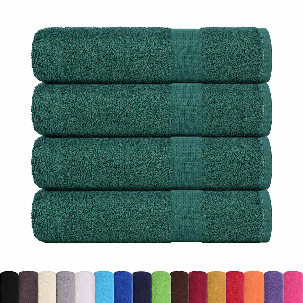 VIDAXL Duschtücher 4 ST 70x140 cm 360 g m² 100% Baumwollgrün