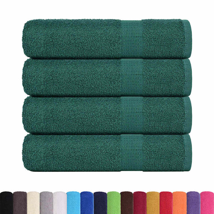 VIDAXL Duschtücher 4 ST 70x140 cm 360 g m² 100% Baumwollgrün