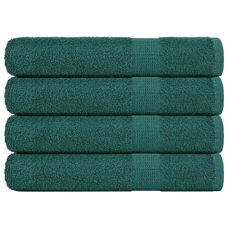 VIDAXL -Handtücher 4 ST 100x200 cm 360 g m² 100% Baumwollgrün