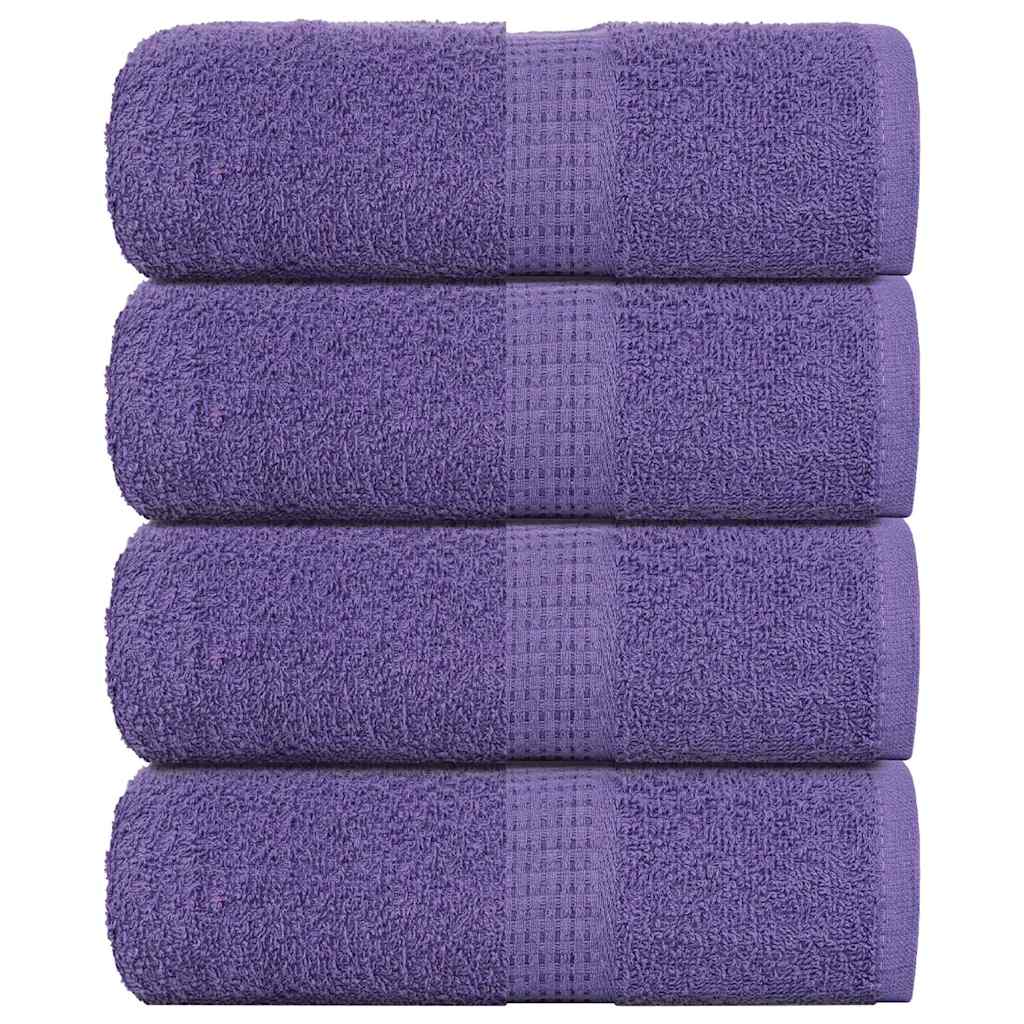 Vidaxl -Seifenwischtücher 4 ST 30 x 30 cm 360 g m² 100% Baumwolllila