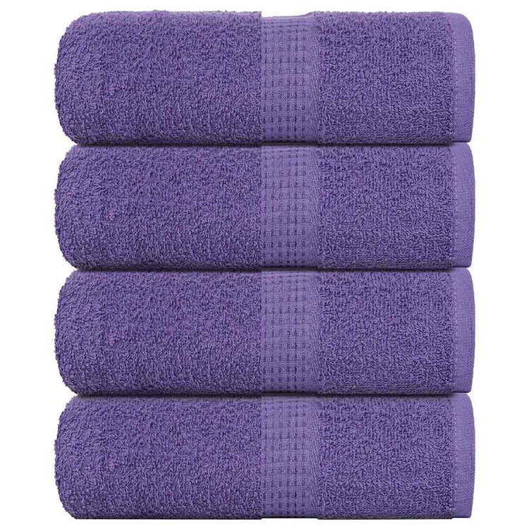 Vidaxl -Seifenwischtücher 4 ST 30 x 30 cm 360 g m² 100% Baumwolllila