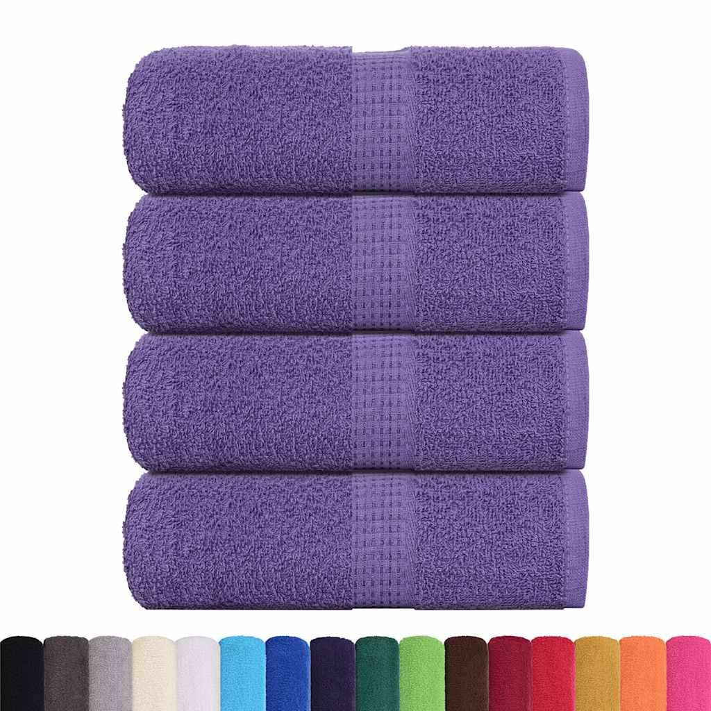 Vidaxl -Seifenwischtücher 4 ST 30 x 30 cm 360 g m² 100% Baumwolllila