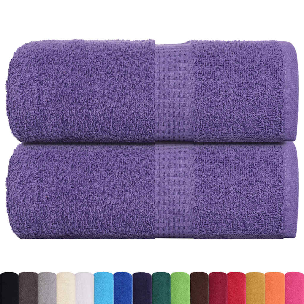 VIDAXL GAST WIPES 2 PCs 30 x 50 cm 360 g m² 100% Baumwollviolette