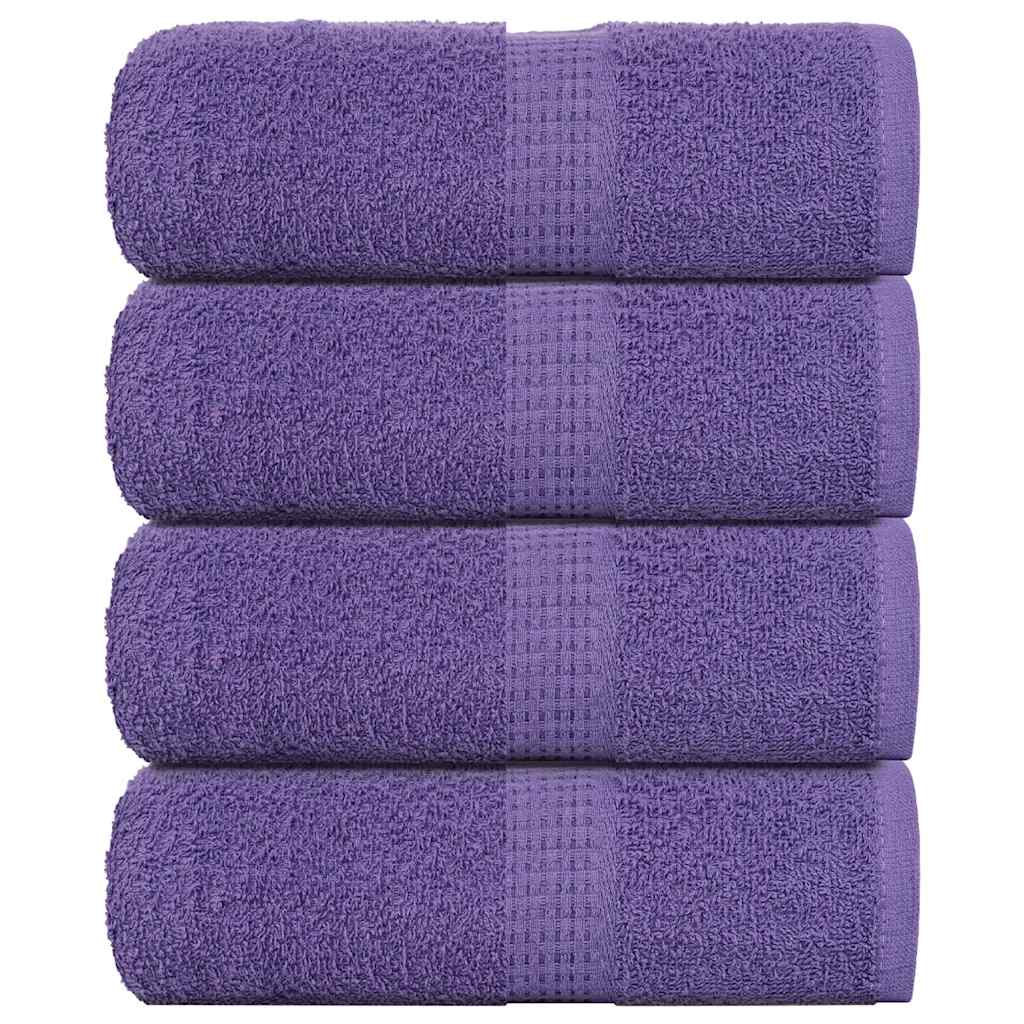 Vidaxl Gäste Tücher 4 ST 30x50 cm 360 g m² 100% Baumwolllila