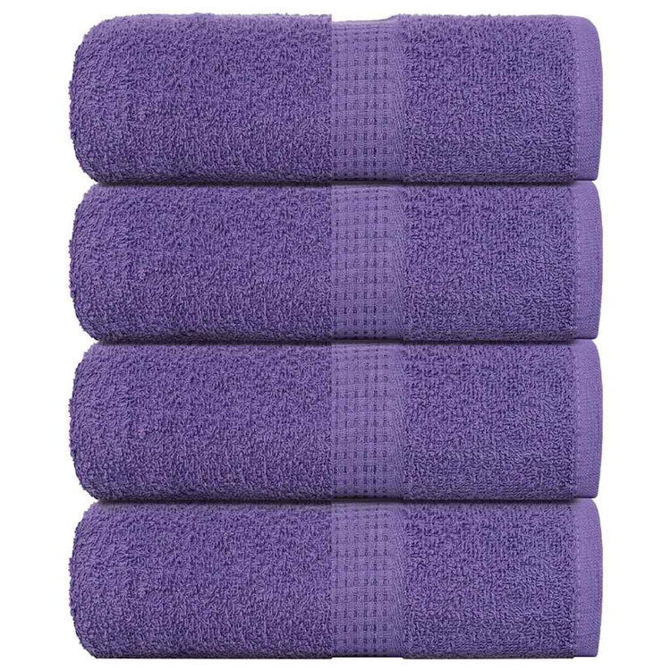 Vidaxl Gäste Tücher 4 ST 30x50 cm 360 g m² 100% Baumwolllila
