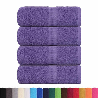 Vidaxl Gäste Tücher 4 ST 30x50 cm 360 g m² 100% Baumwolllila