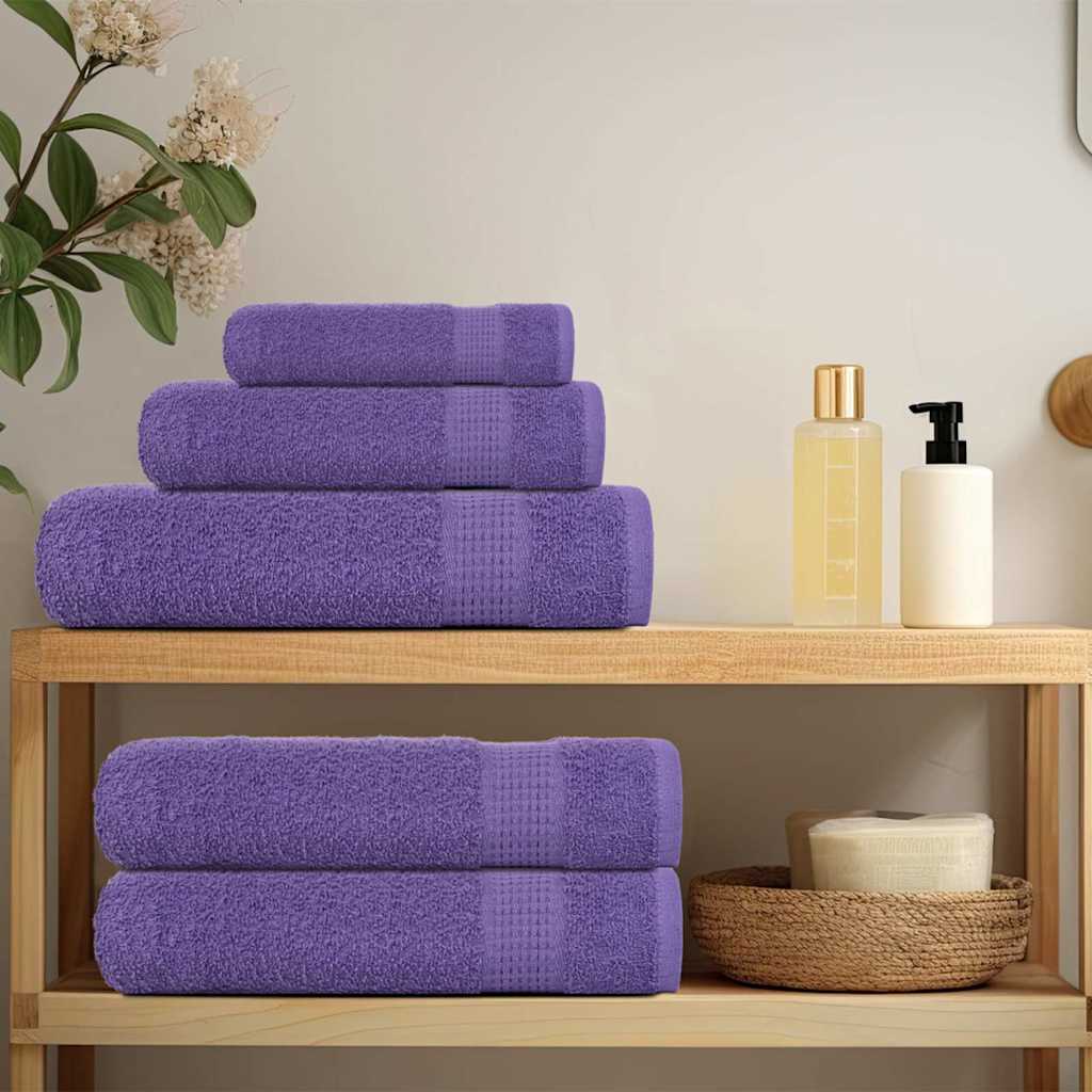 Vidaxl Gäste Tücher 4 ST 30x50 cm 360 g m² 100% Baumwolllila