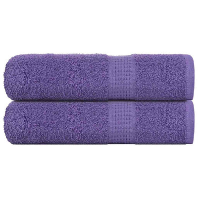 VIDAXL -Handtücher 2 ST 50x100 cm 360 g m² 100% Baumwolllila