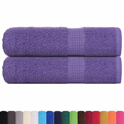 VIDAXL -Handtücher 2 ST 50x100 cm 360 g m² 100% Baumwolllila