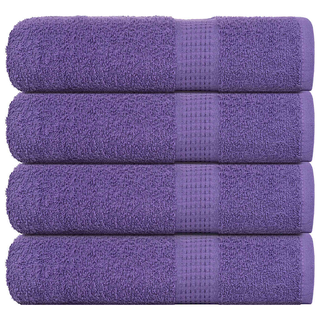 VIDAXL -Handtücher 4 ST 50x100 cm 360 g m² 100% Baumwolllila
