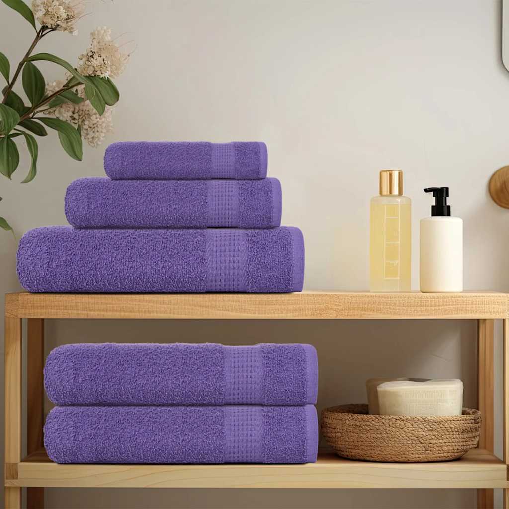 VIDAXL -Handtücher 4 ST 50x100 cm 360 g m² 100% Baumwolllila