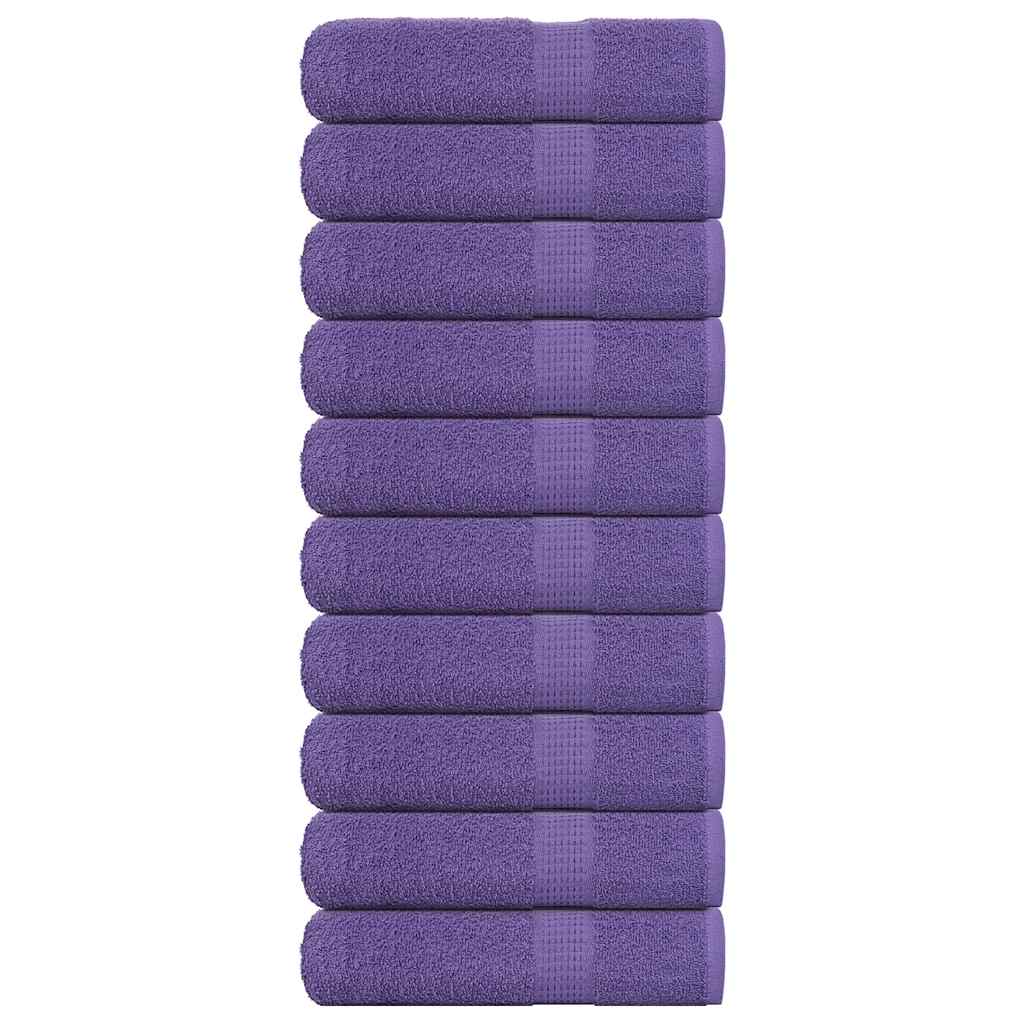 VIDAXL -Handtücher 10 ST 50x100 cm 360 g m² 100% Baumwolllila