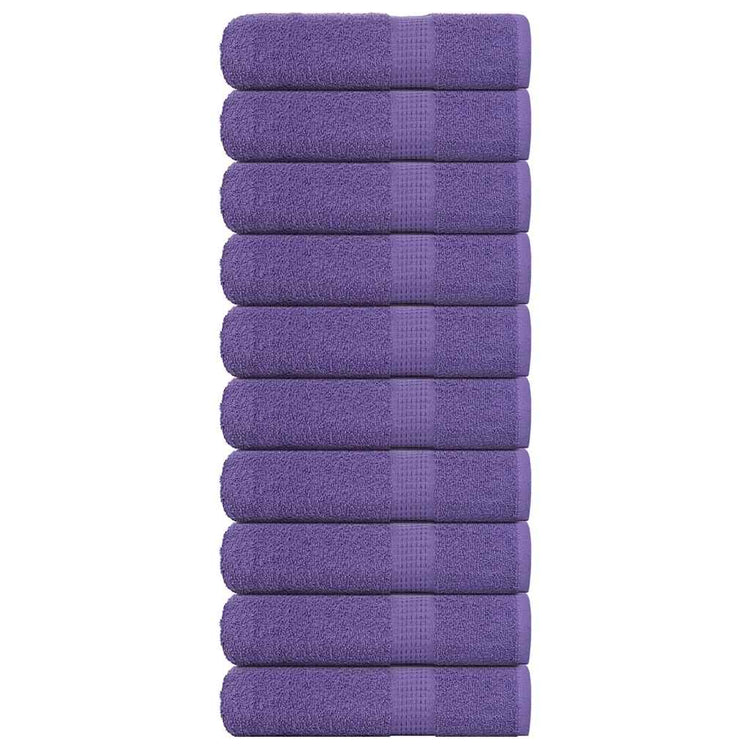 VIDAXL -Handtücher 10 ST 50x100 cm 360 g m² 100% Baumwolllila