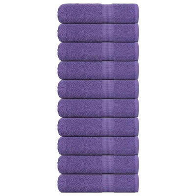 Vidaxl Duschtücher 10 ST 70x140 cm 360 g m² 100% Baumwolllila