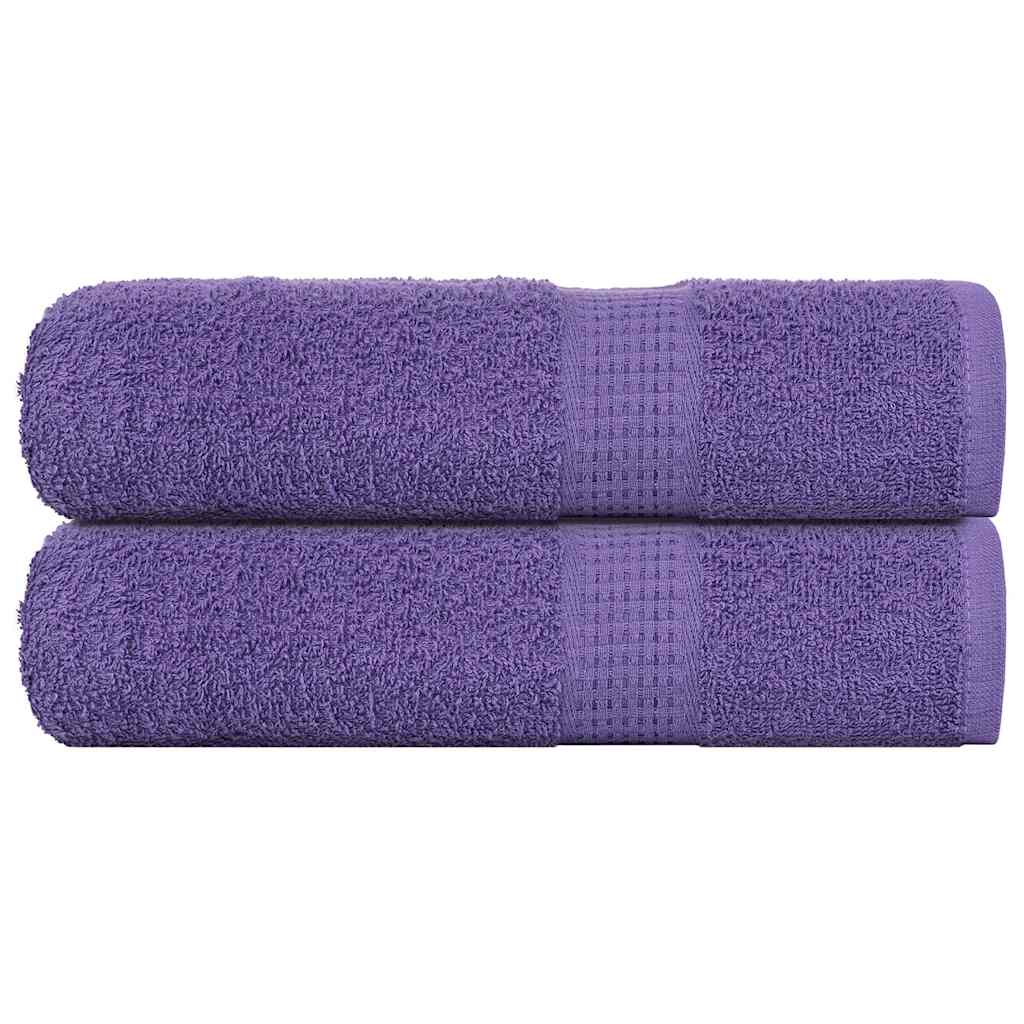 Vidaxl Badetücher 2 ST 100x150 cm 360 g m² 100% Baumwolllila